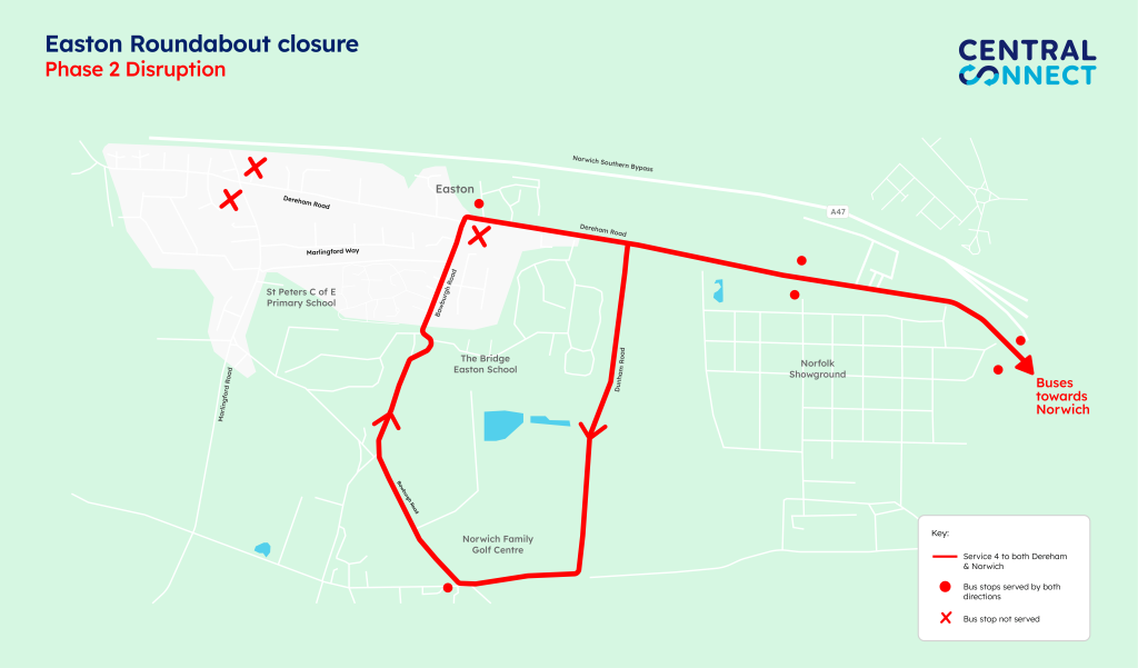 Phase 2 diversion map
