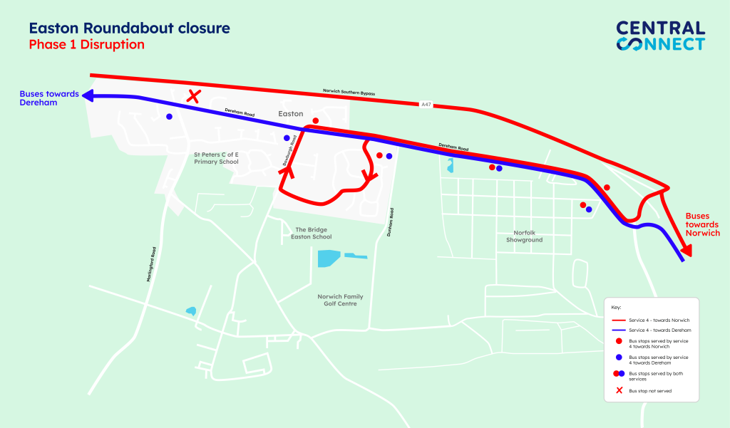 Phase 1 diversion map